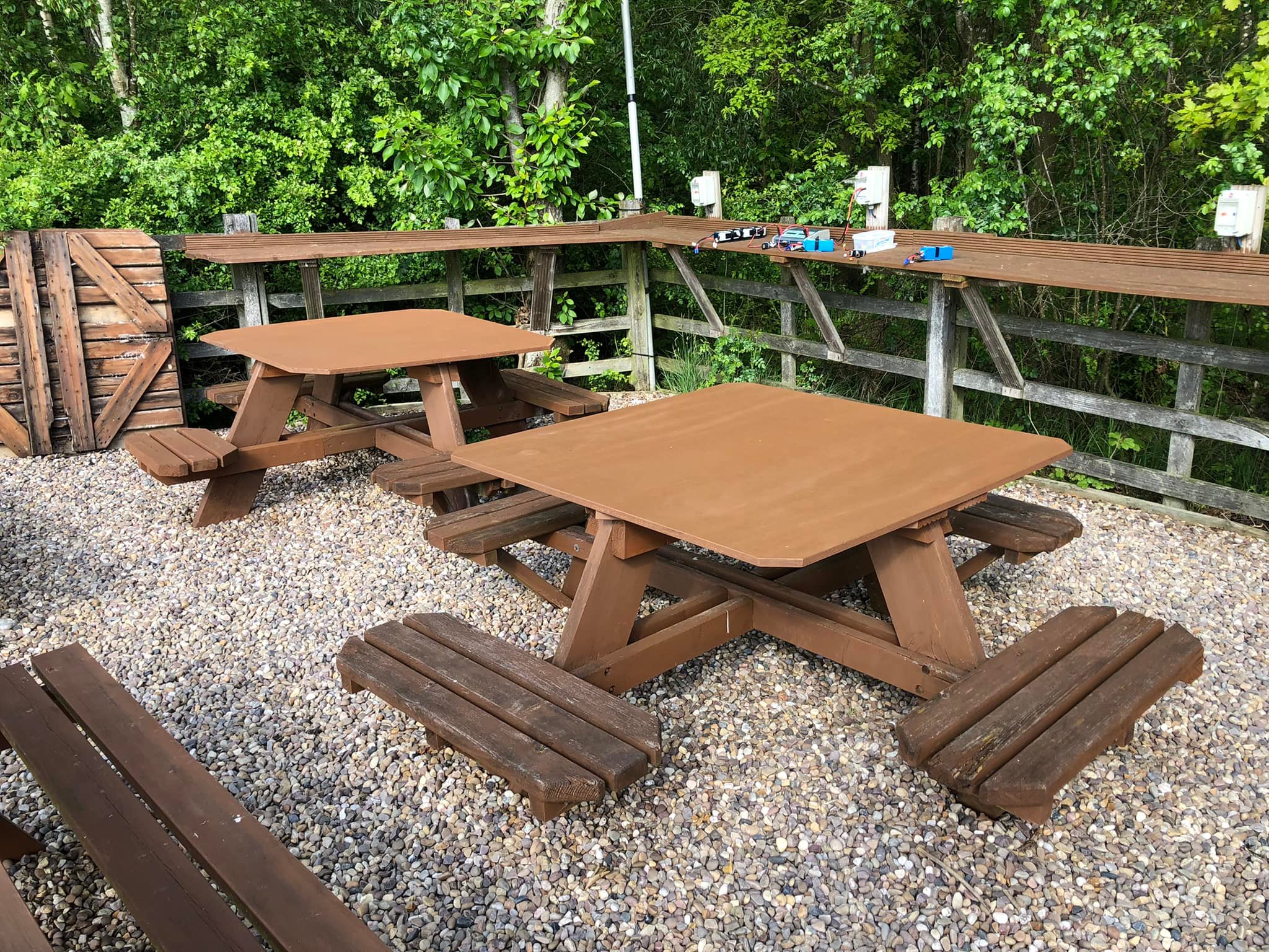 Photo of picnic tables